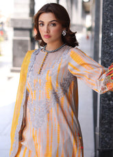 Combination By Charizma Embroidered Lawn 3 Piece Unstitched Suit 25CLV3 D-CC5-25